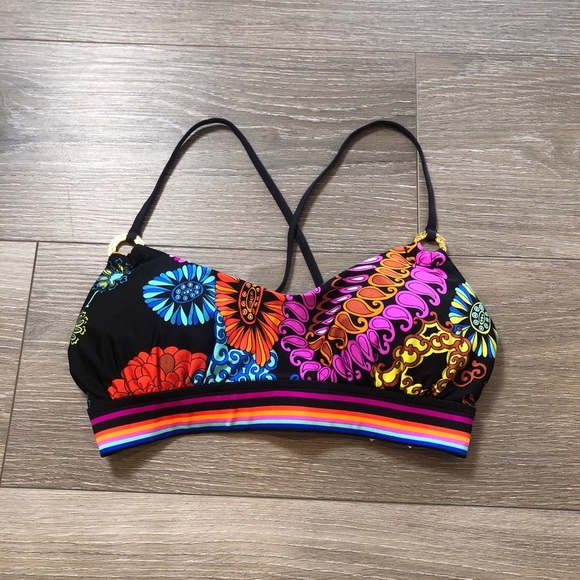 Trina Turk Electric Reef Bralette Bikini Top Women’s Size 8 NWT - Picture 3 of 10